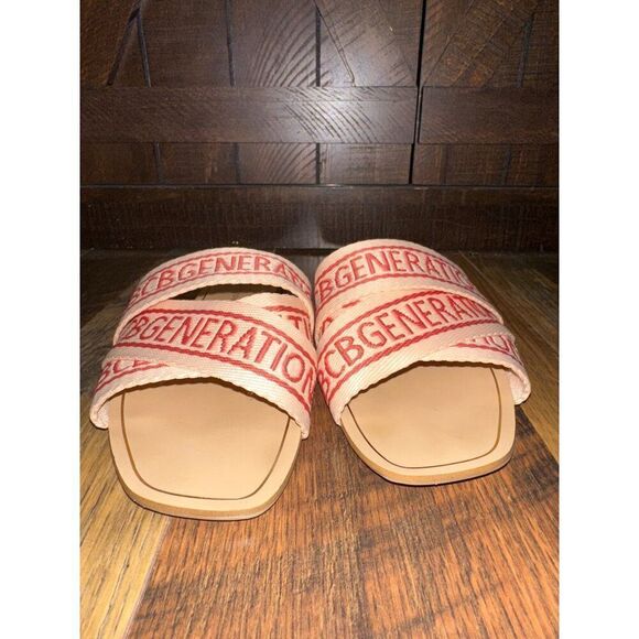 BCBGeneration Kana Tan and Red Sandals Size 8.5 - Picture 7 of 12